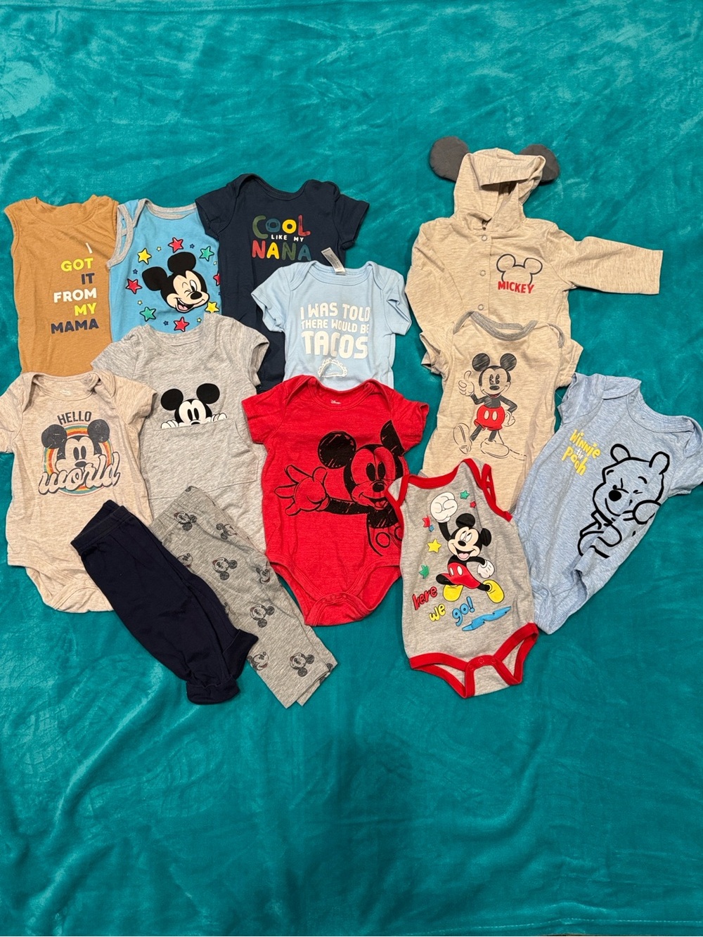 Mostly Disney Bundle (13 pieces)  Size 3-6 Month
